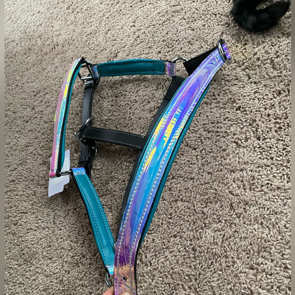 Starpoint Horsemanship Holographic leather horse halter - Picture 3 of 8